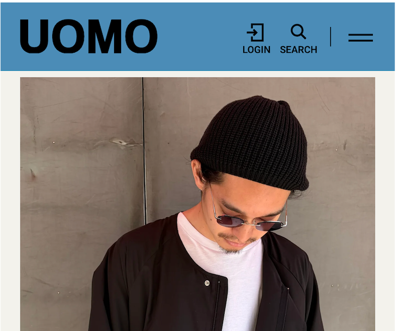 WEB UOMO 掲載