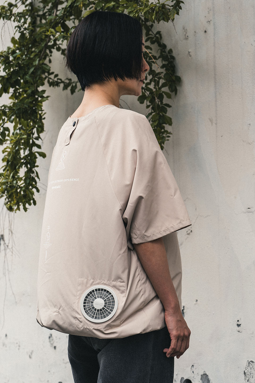 RICO AIR FAN LIGHT BEIGE &lt;DEVICE SET&gt;