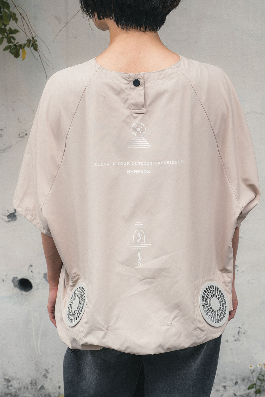 RICO AIR FAN LIGHT BEIGE &lt;DEVICE SET&gt;