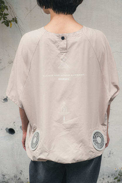 RICO AIR FAN LIGHT BEIGE &lt;DEVICE SET&gt;