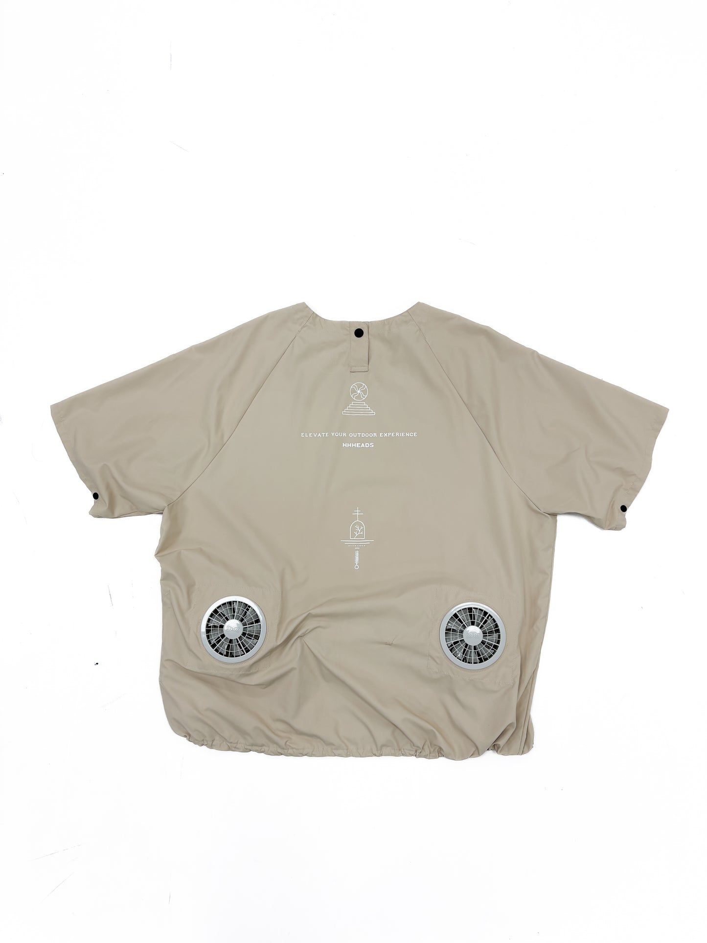 RICO AIR FAN LIGHT BEIGE &lt;DEVICE SET&gt;