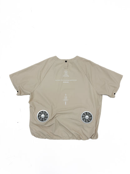 RICO AIR FAN LIGHT BEIGE &lt;DEVICE SET&gt;