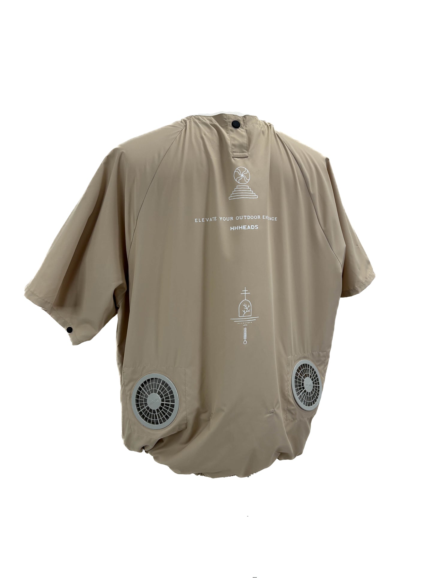 RICO AIR FAN LIGHT BEIGE &lt;DEVICE SET&gt;